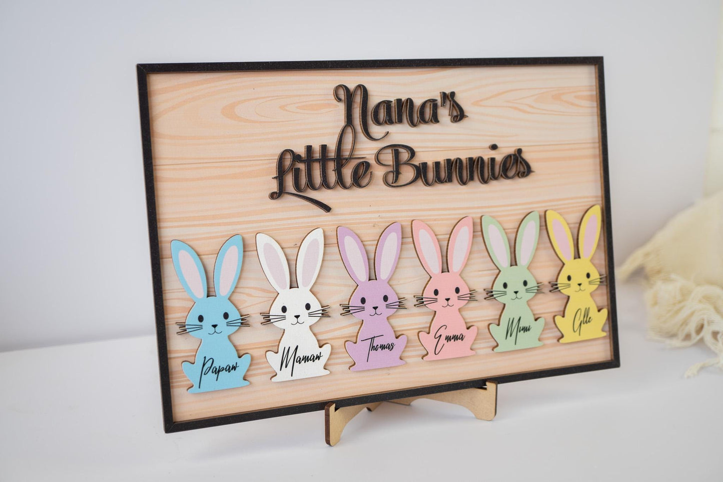 Grandma's Little Bunnies Sign – Personalized Easter Decor, Custom Holiday Decoration, Spring Home Sign, Family Easter Gift - product image 10