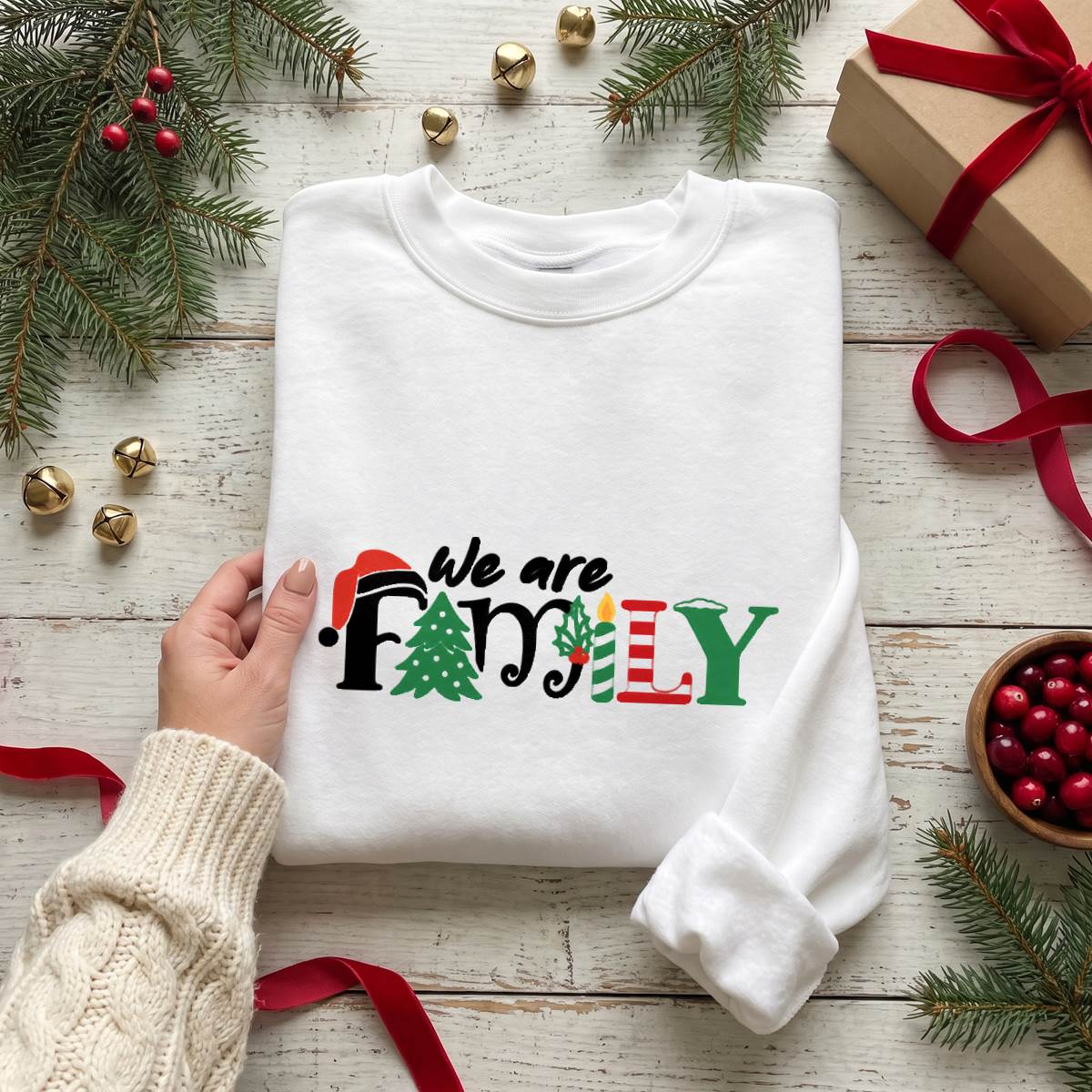 We Are Family Christmas Shirt, Matching Family T-Shirt, Sweatshirt & Hoodie, Holiday Group Outfit