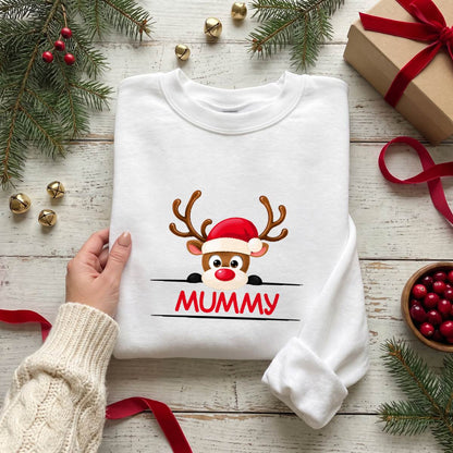 Mummy and Dad Reindeer Christmas Shirt, Matching Holiday T-Shirt, Sweatshirt & Hoodie