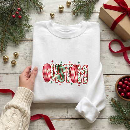 Personalized Christmas Name Shirt, Custom Holiday T-Shirt, Sweatshirt & Hoodie