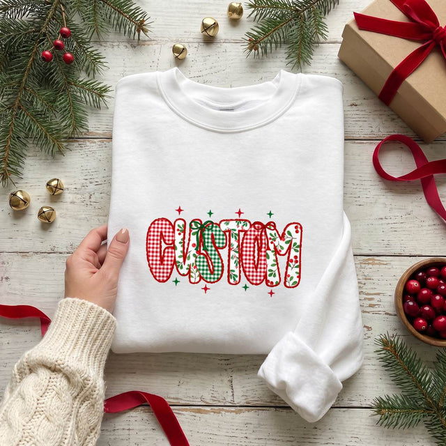 Personalized Christmas Name Shirt, Custom Holiday T-Shirt, Sweatshirt & Hoodie