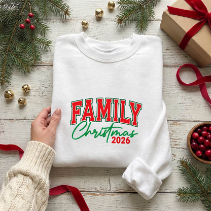 Family Christmas Shirt 2026, Matching Holiday T-Shirt, Sweatshirt & Hoodie