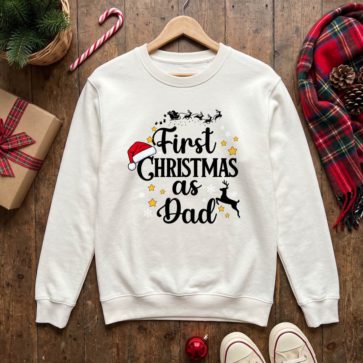 First Christmas as Mom and Dad Shirt, New Parents Holiday T-Shirt, Sweatshirt & Hoodie