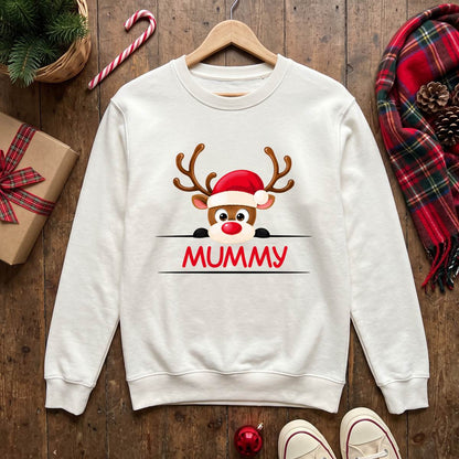 Mummy and Dad Reindeer Christmas Shirt, Matching Holiday T-Shirt, Sweatshirt & Hoodie