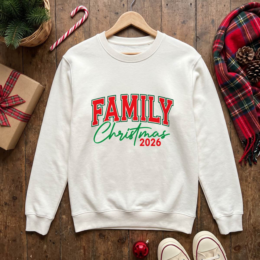 Family Christmas Shirt 2026, Matching Holiday T-Shirt, Sweatshirt & Hoodie