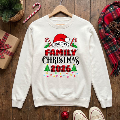 Personalized Family Christmas 2026 Shirt, Custom Family Name T-Shirt, Sweatshirt & Hoodie