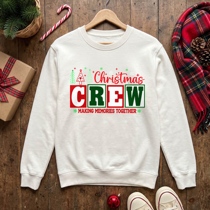 Personalized Christmas Crew Shirt, Custom Family Name T-Shirt, Sweatshirt & Hoodie, Unisex Holiday Gift