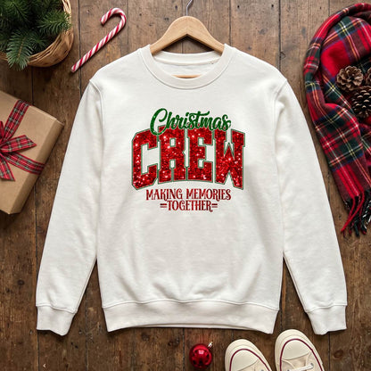 Personalized Christmas Crew Shirt, Custom Family Name T-Shirt, Sweatshirt & Hoodie, Unisex Holiday Gift