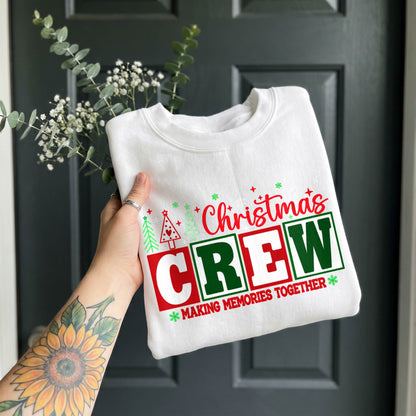 Personalized Christmas Crew Shirt, Custom Family Name T-Shirt, Sweatshirt & Hoodie, Unisex Holiday Gift