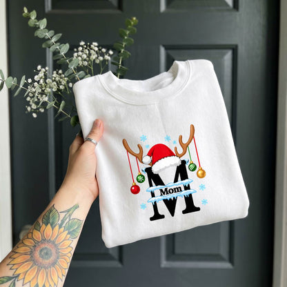Personalized Snowy Christmas Initial Shirt, Custom Name T-Shirt, Sweatshirt & Hoodie