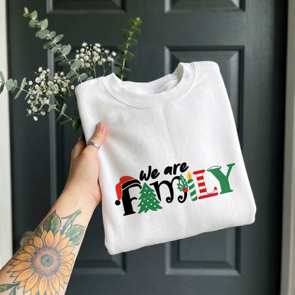 We Are Family Christmas Shirt, Matching Family T-Shirt, Sweatshirt & Hoodie, Holiday Group Outfit