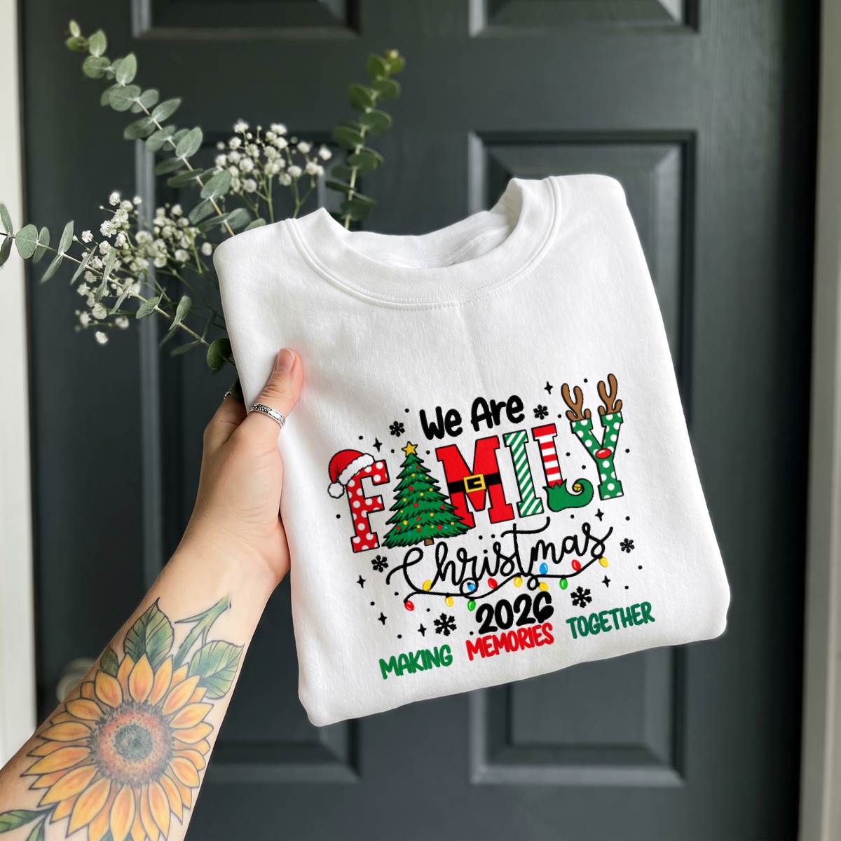 We Are Family Christmas Shirt 2026, Matching Holiday T-Shirt, Sweatshirt & Hoodie