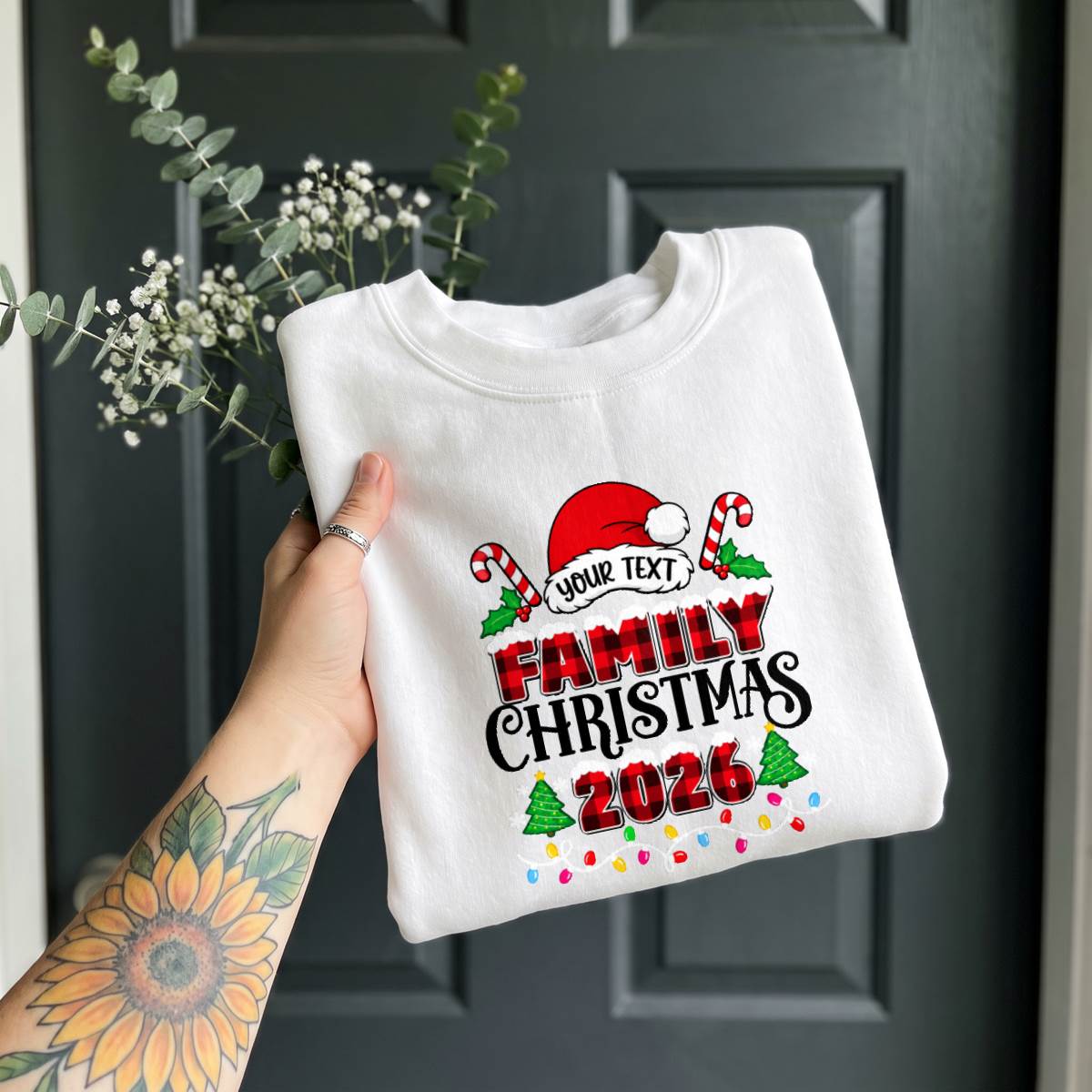 Personalized Family Christmas 2026 Shirt, Custom Family Name T-Shirt, Sweatshirt & Hoodie