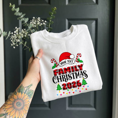 Personalized Family Christmas 2026 Shirt, Custom Family Name T-Shirt, Sweatshirt & Hoodie