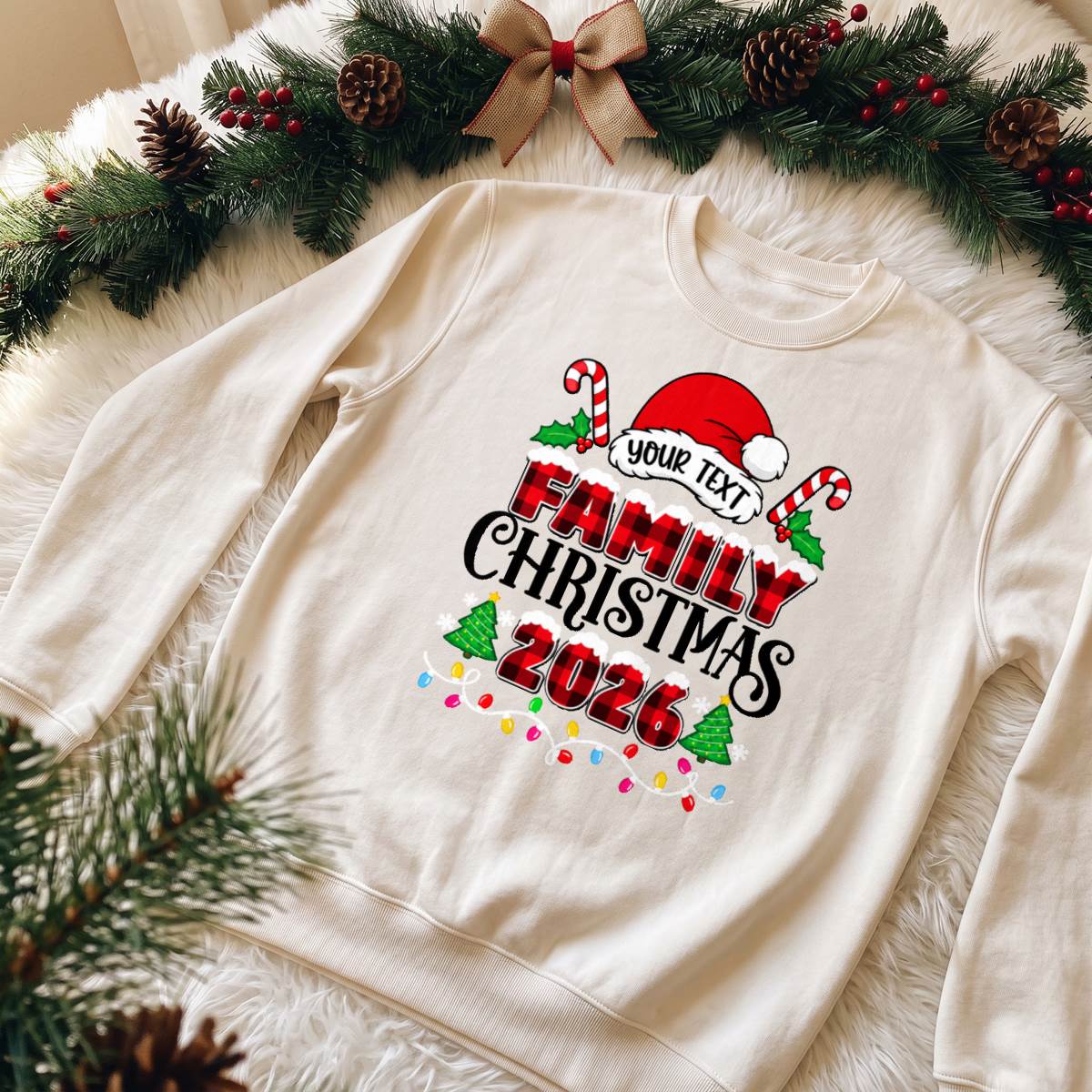 Personalized Family Christmas 2026 Shirt, Custom Family Name T-Shirt, Sweatshirt & Hoodie