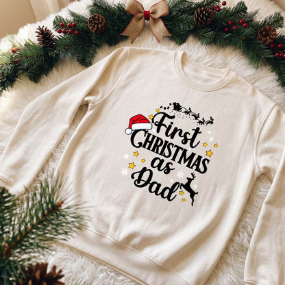 First Christmas as Mom and Dad Shirt, New Parents Holiday T-Shirt, Sweatshirt & Hoodie