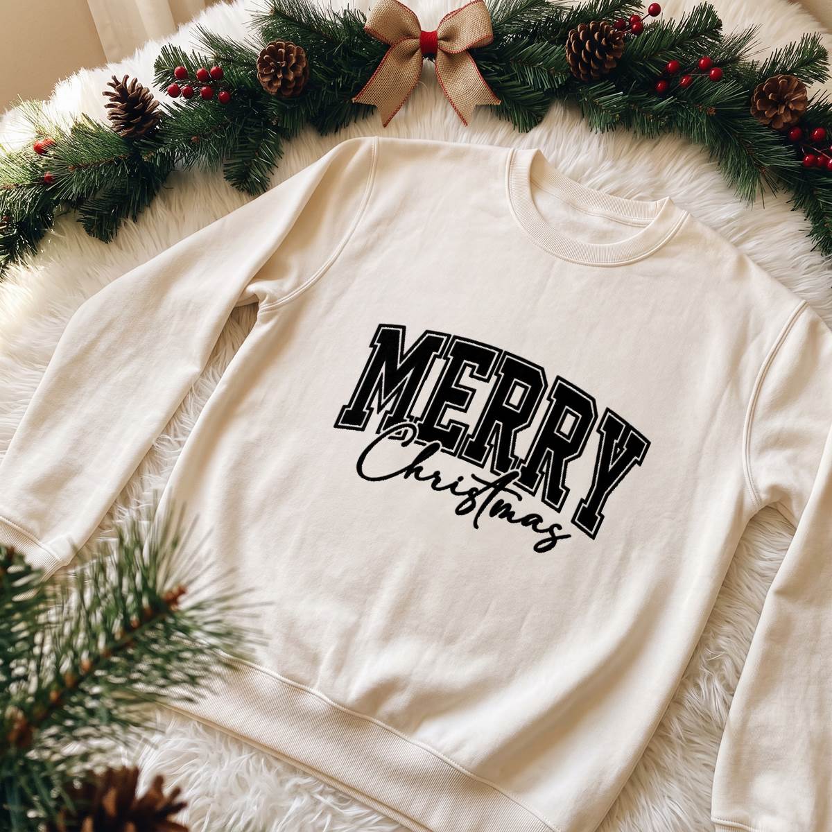 Personalized Name Christmas Varsity Shirt, Custom T-Shirt, Sweatshirt & Hoodie