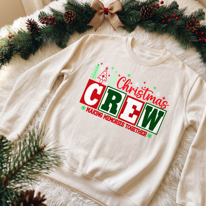 Personalized Christmas Crew Shirt, Custom Family Name T-Shirt, Sweatshirt & Hoodie, Unisex Holiday Gift