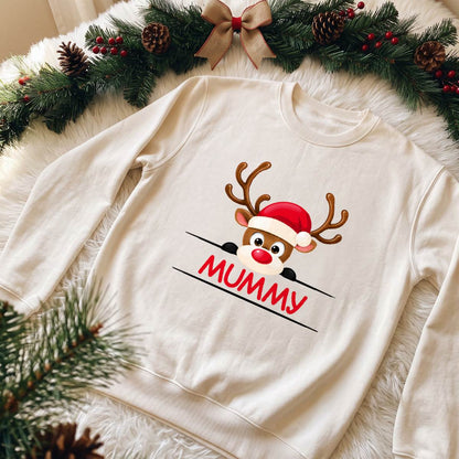 Mummy and Dad Reindeer Christmas Shirt, Matching Holiday T-Shirt, Sweatshirt & Hoodie