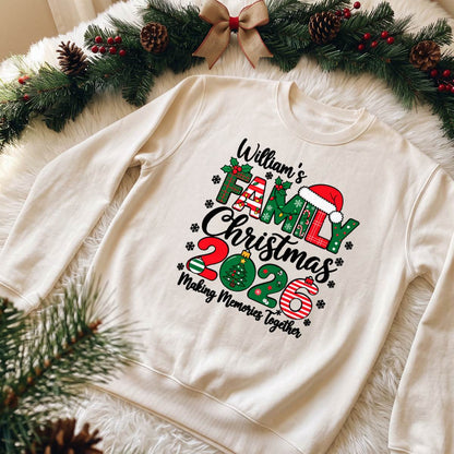 Personalized Family Christmas 2026 Shirt, Custom Name T-Shirt, Sweatshirt & Hoodie