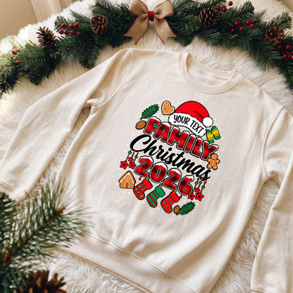 Personalized Family Christmas 2026 Shirt, Custom Family Name T-Shirt, Sweatshirt & Hoodie (Copy)