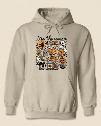 Tis the Season Halloween Shirt, Spooky Collage T-Shirt, Unisex Sweatshirt & Hoodie, Halloween Gift