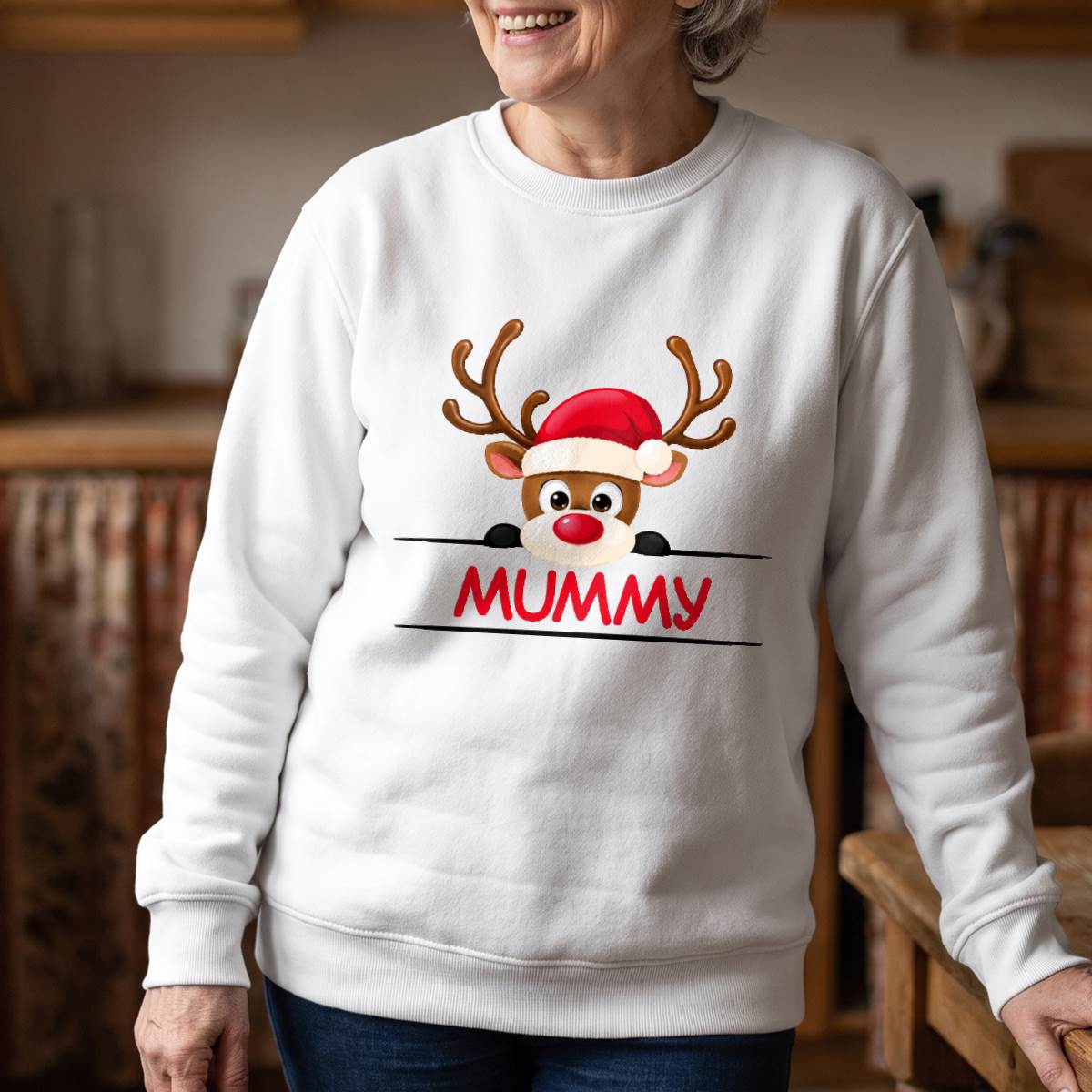 Mummy and Dad Reindeer Christmas Shirt, Matching Holiday T-Shirt, Sweatshirt & Hoodie
