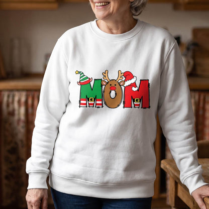 Personalized Christmas Name Shirt, Custom Elf Santa Reindeer T-Shirt, Sweatshirt & Hoodie, Unisex Holiday Gift
