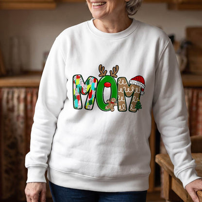 Personalize this Christmas varsity shirt with any name or short text. Available as a unisex T-shirt, sweatshirt or hoodie in sizes S–5XL.