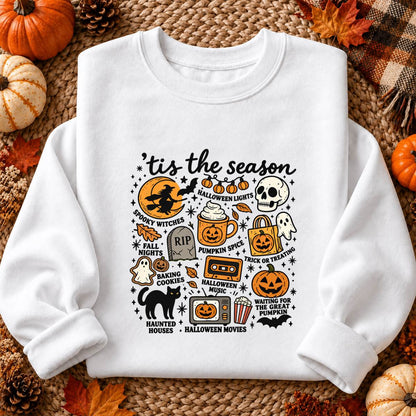 Tis the Season Halloween Shirt, Spooky Collage T-Shirt, Unisex Sweatshirt & Hoodie, Halloween Gift