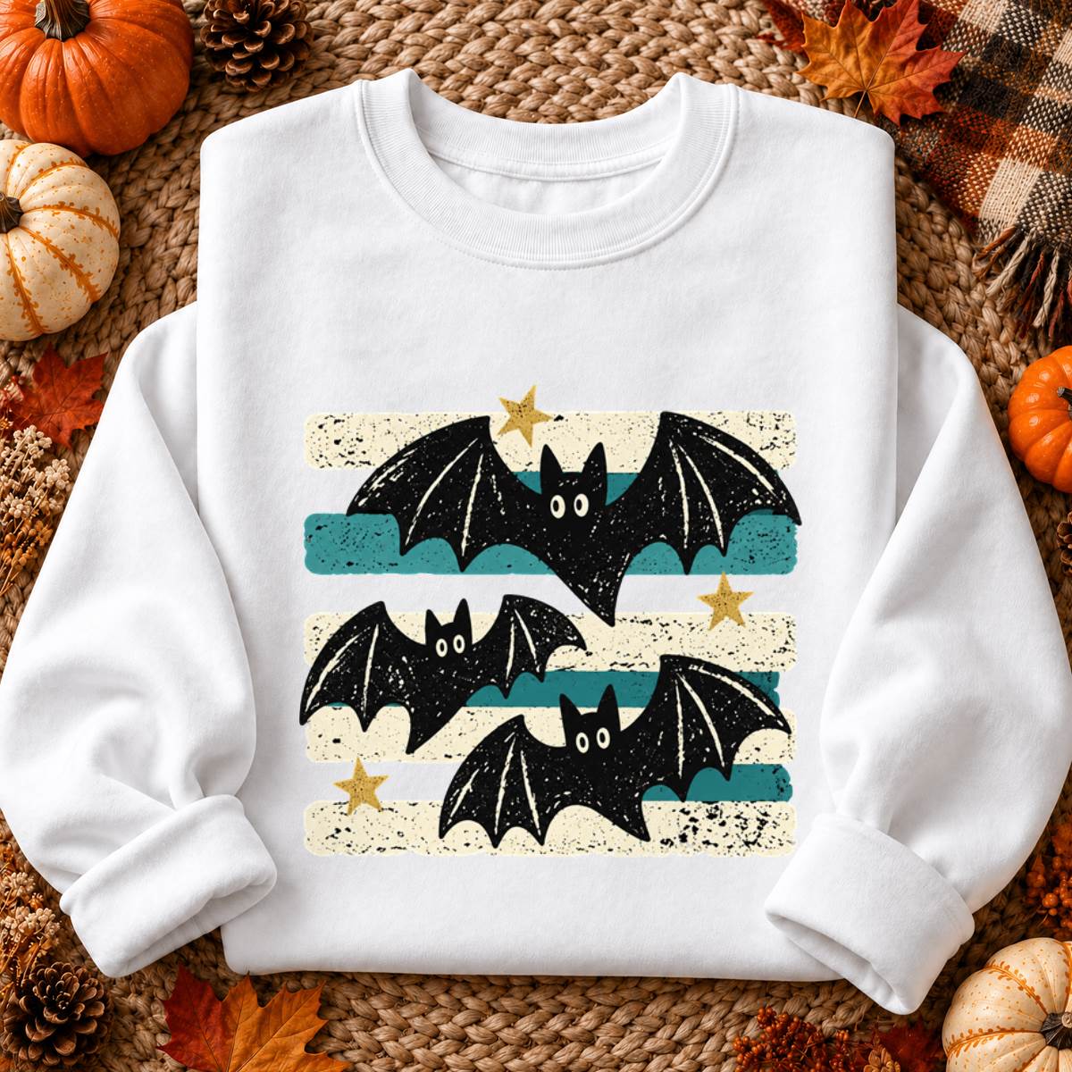 Retro Black Bat Halloween Shirt, Vintage Spooky T-Shirt, Sweatshirt & Hoodie, Halloween Gift