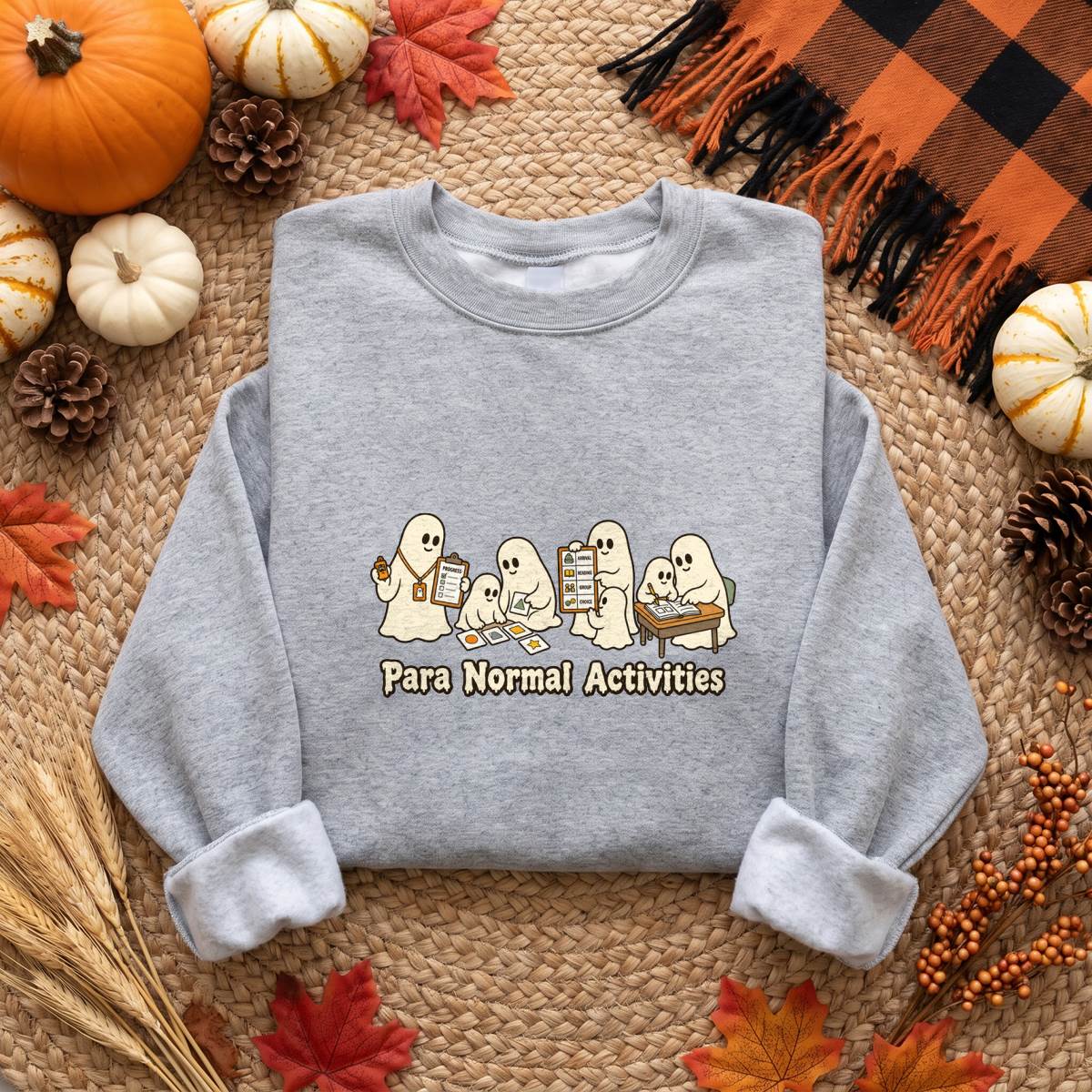Para Normal Activities Halloween Shirt, Funny Paraprofessional Ghost T-Shirt, Sweatshirt & Hoodie, Teacher Gift
