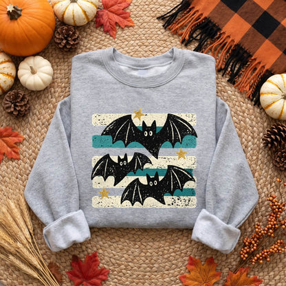 Retro Black Bat Halloween Shirt, Vintage Spooky T-Shirt, Sweatshirt & Hoodie, Halloween Gift