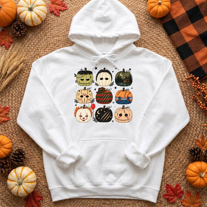 Vintage Horror Pumpkin Shirt, Spooky Monster Halloween T-Shirt, Retro Scary Sweatshirt & Hoodie, Unisex Fall Gift