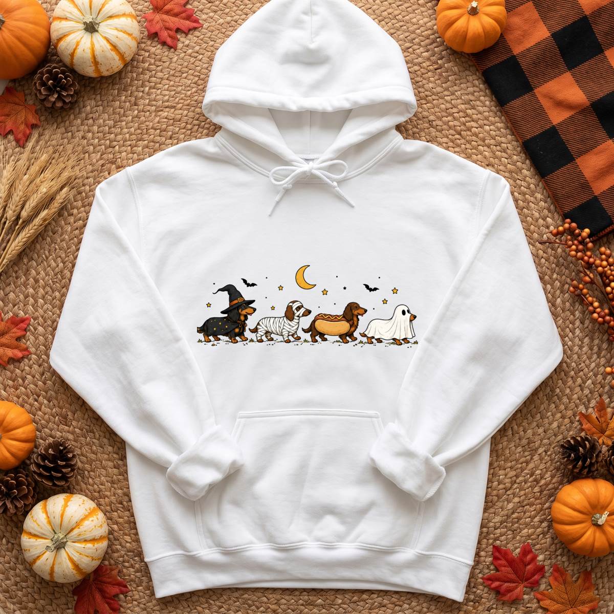 Dachshund Halloween Costume Parade Shirt, Funny Wiener Dog T-Shirt, Unisex Sweatshirt & Hoodie, Dog Lover Gift