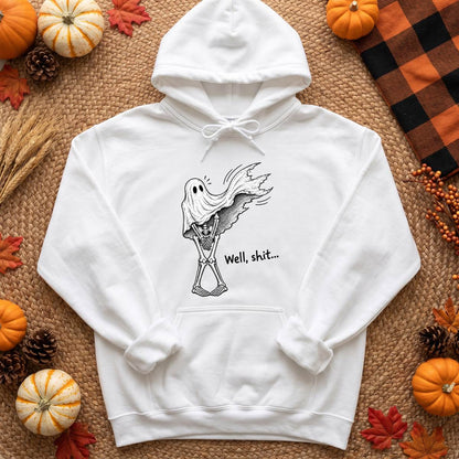 Well Shit Ghost Skeleton Halloween Shirt, Funny Dark Humor T-Shirt, Sweatshirt & Hoodie, Halloween Gift