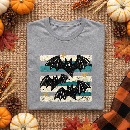 Retro Black Bat Halloween Shirt, Vintage Spooky T-Shirt, Sweatshirt & Hoodie, Halloween Gift