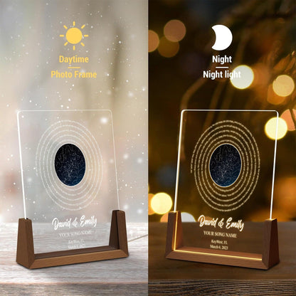 Custom Song Name Night Light, Personalized Record Player Acrylic Plaque, First Dance Couples Lamp, Anniversary Gift - product image 5