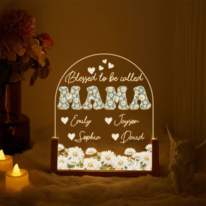 Custom Mom Lamp, Personalized Mama Gift, Blessed to Be Called Mom Light, Mother’s Day Gift from Kids, Family Name Lamp, Mothers Day Gifts - product image 2