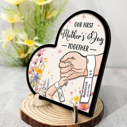 Personalized First Mother's Day Wooden Plaque: New Mom Gift - product image 3