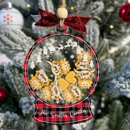 Personalized Highland Cow Family Christmas Ornament 2026 – Custom 4D Snowflake Tree Decoration – Rustic Farmhouse Holiday Keepsake Gift - product image 6