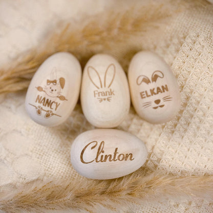 Personalized Easter Egg Shaker –Engraved Wooden Musical Instrument,Custom Kids Gift,Easter Basket Toy, Holiday Keepsake, Fun Spring Activity - product image 4