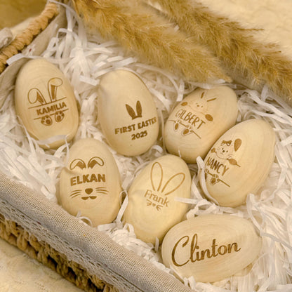 Personalized Easter Egg Shaker –Engraved Wooden Musical Instrument,Custom Kids Gift,Easter Basket Toy, Holiday Keepsake, Fun Spring Activity - product image 5
