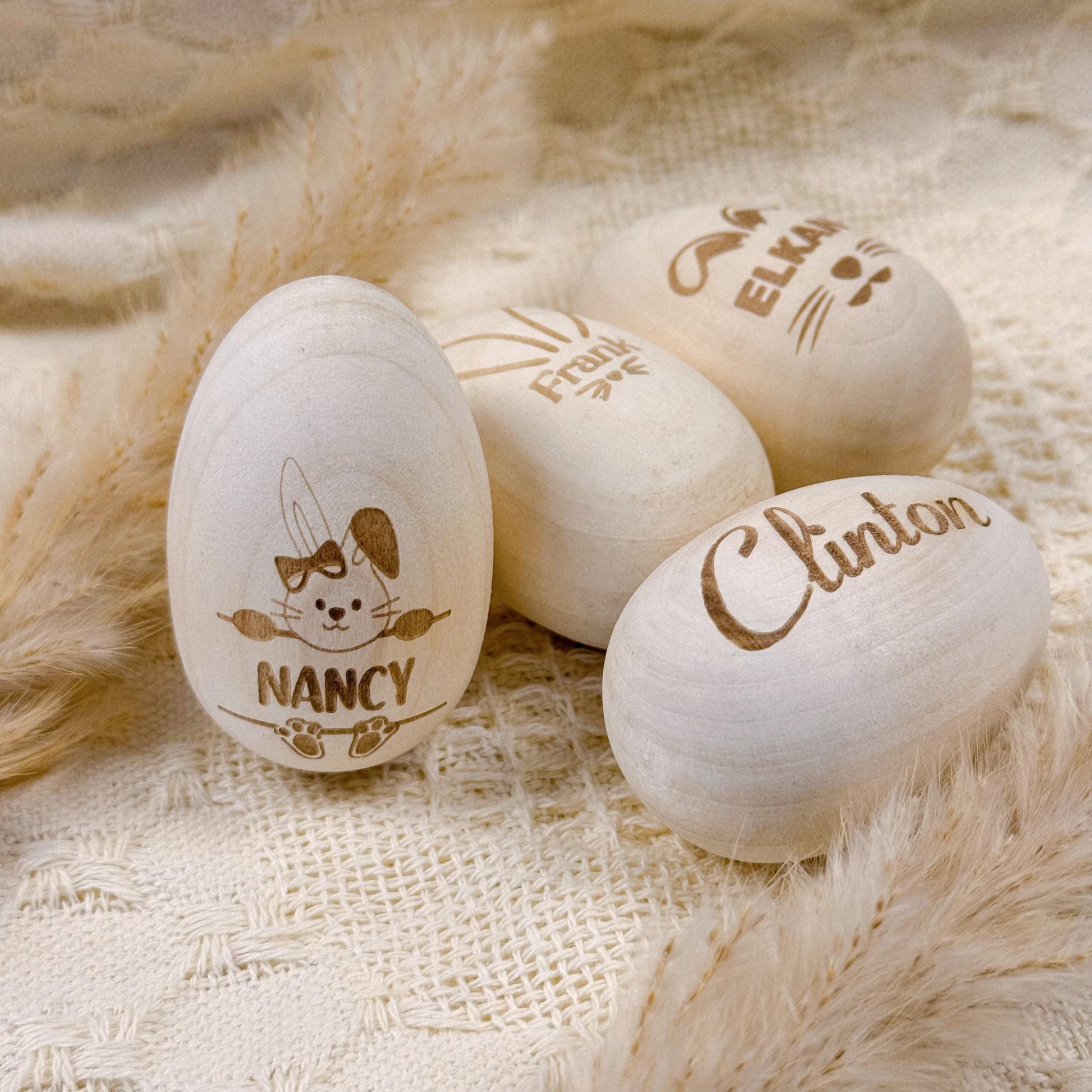 Personalized Easter Egg Shaker –Engraved Wooden Musical Instrument,Custom Kids Gift,Easter Basket Toy, Holiday Keepsake, Fun Spring Activity - product image 7