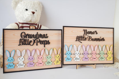 Grandma's Little Bunnies Sign – Personalized Easter Decor, Custom Holiday Decoration, Spring Home Sign, Family Easter Gift - product image 6