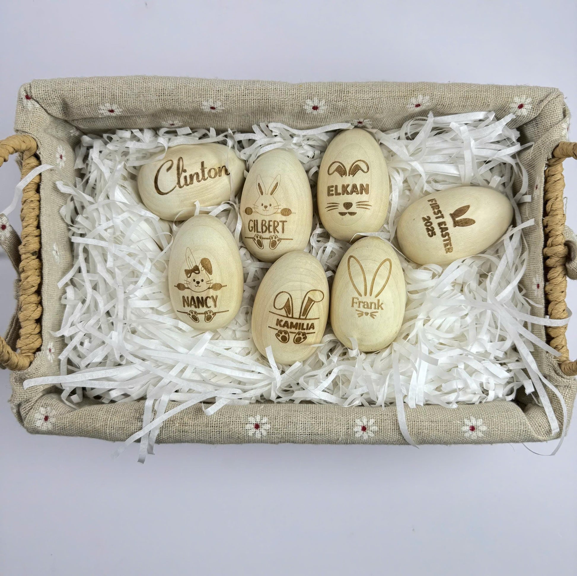 Personalized Easter Egg Shaker –Engraved Wooden Musical Instrument,Custom Kids Gift,Easter Basket Toy, Holiday Keepsake, Fun Spring Activity - product image 2