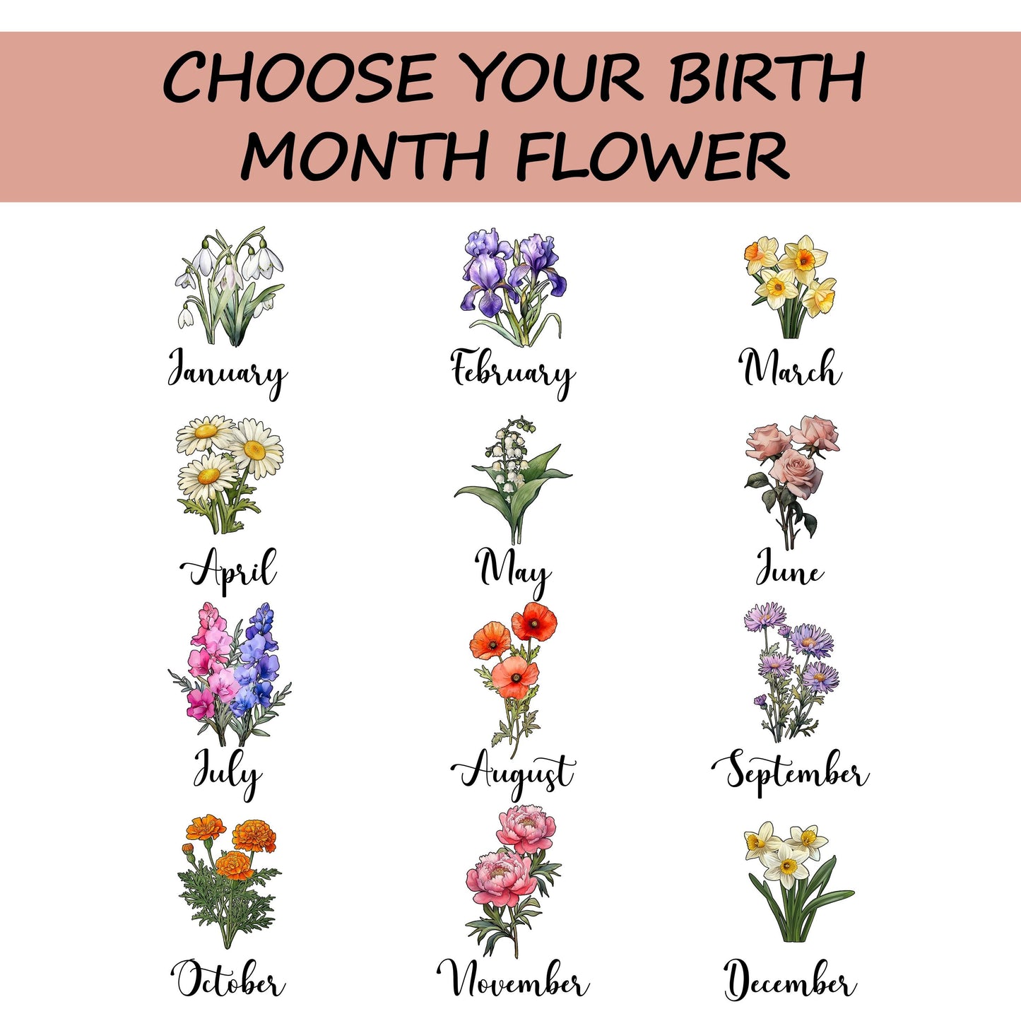 Mom’s Garden Glass Suncatcher – Custom Flower Ornament Gift, Personalized Floral Panel, Mother Grandma Birthday Decor, Spring Window Art - product image 2