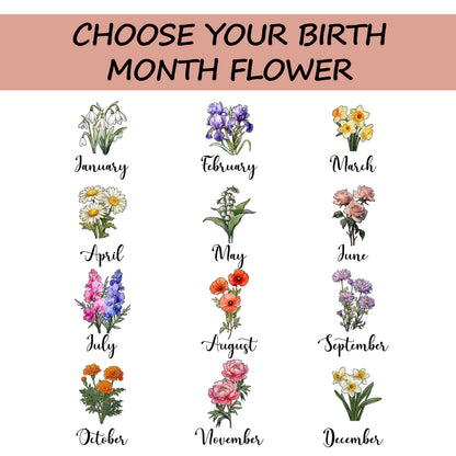 Mom’s Garden Glass Suncatcher – Custom Flower Ornament Gift, Personalized Floral Panel, Mother Grandma Birthday Decor, Spring Window Art - product image 2