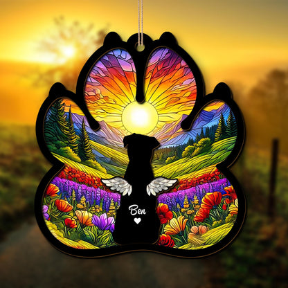 Personalized Dog Memorial Suncatcher – Custom Pet Loss Gift, Remembrance Keepsake for Dog Lovers & Pet Owners - product image 3