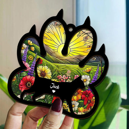 Personalized Cat Memorial Suncatcher – Custom Pet Loss Sympathy Gift, Remembrance Keepsake for Cat Lovers - product image 5